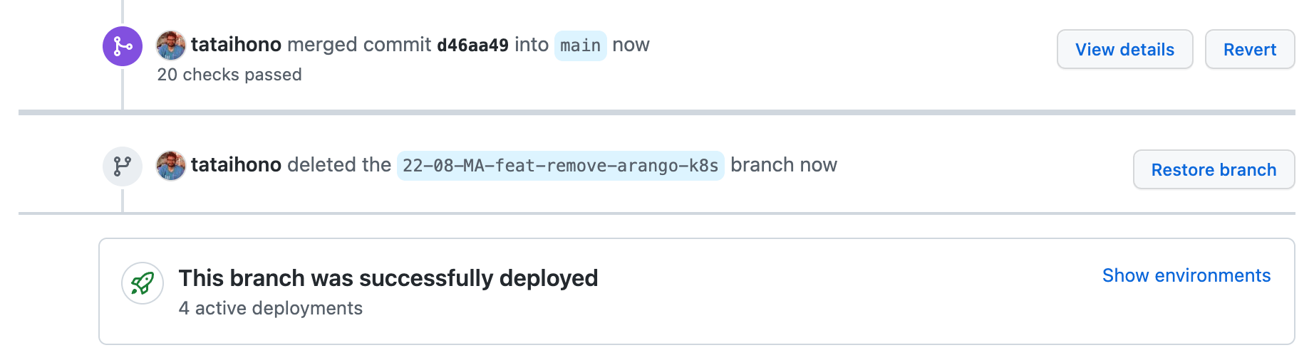 Pull Request Deleted